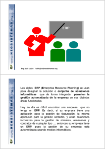 ( ) Las siglas ERP (Enterprise Resource Planning) se usan para