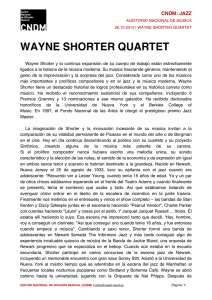 wayne shorter quartet - Centro Nacional de Difusión Musical