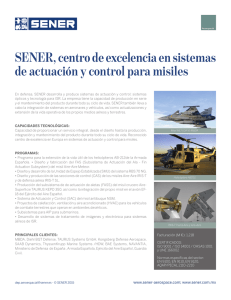 SENER, centro de excelencia en sistemas de actuación y control