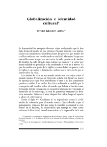 Globalización e identidad cultural