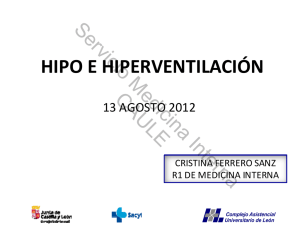 HIPO E HIPERVENTILACIÓN Servicio Medicina Interna CAULE