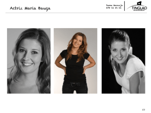 Actriz Maria Bauça - Tinglao management