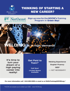 THINKING OF STARTING A NEW CAREER?