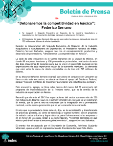 “Detonaremos la competitividad en México”: Federico Serrano