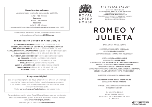 romeo y julieta - Royal Opera House