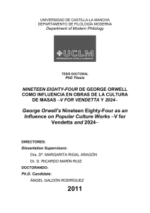 George Orwell`s Nineteen Eighty-Four as an Influence on Popular