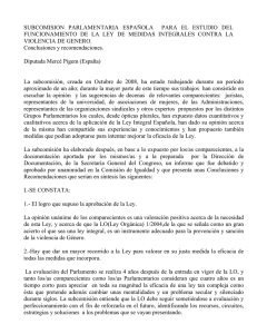 subcomision parlamentaria española para el estudio del