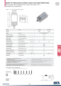 Ignitor for high pressure sodium vapour and metal halide lamps