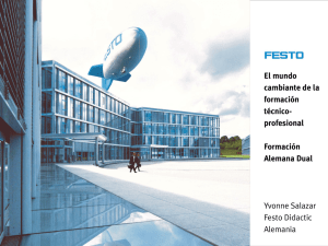 The modular Festo vocational training program for mechatronics draft
