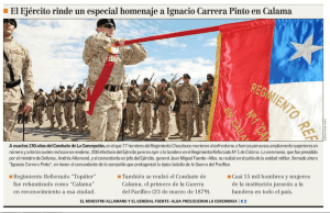 I El Ejército rinde un especial homenaje a Ignacio Carrera Pinto en