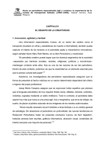 CAPÍTULO II EL DESAFÍO DE LA CREATIVIDAD 1. Innovación