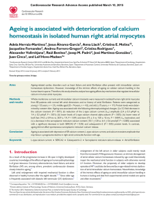 Ageing is associated with deterioration of calcium homeostasis in