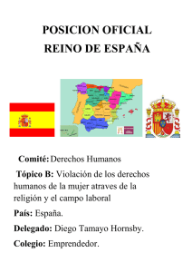 POSICION OFICIAL REINO DE ESPAÑA
