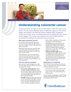 Lo que debe saber sobre el cáncer colorrectal