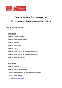 Double diplôme franco-espagnol UT1 – Université Autonome de