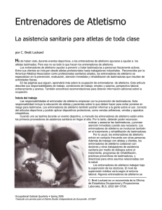 Providing Healthcare for all kinds of athletes SPANISH