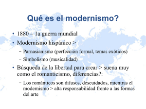 Qué es el modernismo?