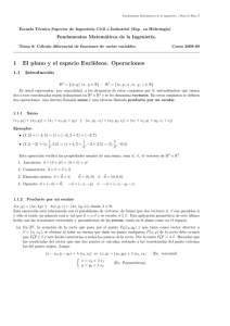 Cálculo diferencial de funciones de varias variables