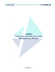 I-000057 Instructivo para Servicios Cash Management y