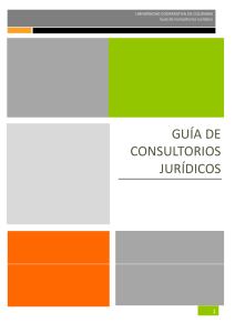 guía de consultorios jurídicos - Universidad Cooperativa de Colombia
