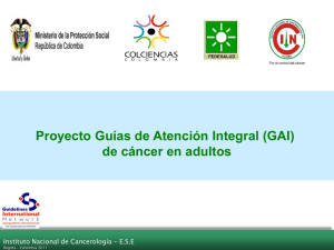 presentacion guias cancerologico - Ministerio de Salud y Protección