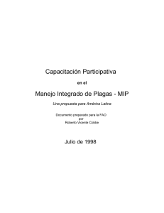 Capacitación Participativa Manejo Integrado de Plagas - MIP