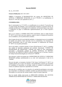 Decreto 2536/2015