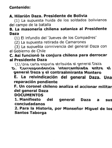 Contenido: A. Hilarión Daza. Presidente de Bolivia (1)