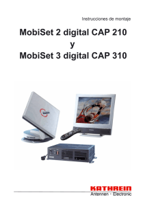 9362715b, Instrucciones de montaje MobiSet 2 digital CAP 210 y
