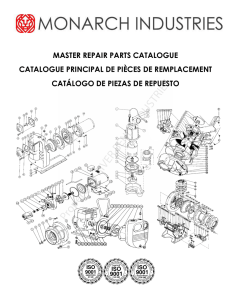 Monarch Repair Parts Catalog