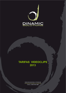 tarifas videoclips - Dinamic Solutions