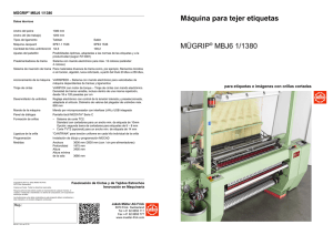 Máquina para tejer etiquetas MÜGRIP® MBJ6 1