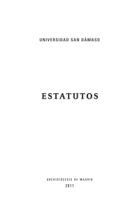 estatutos - Universidad Eclesiástica San Dámaso