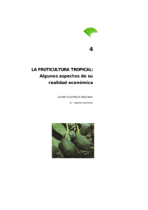 La fruticultura tropical: algunos aspectos de su realidad económica