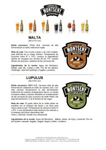 Ficha seis cervezas - Cervesa del Montseny