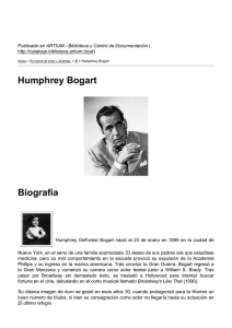 Humphrey Bogart Biografía - ARTIUM