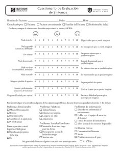 Cuestionario de Evaluación de Síntomas