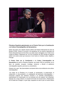 Filmoteca Española galardonada con el Premio Fénix por la