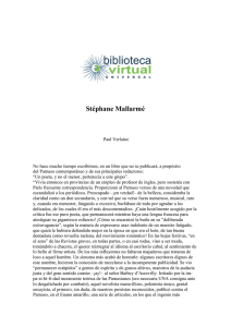 Stéphane Mallarmé - Biblioteca Virtual Universal
