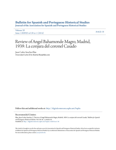 Review of Angel Bahamonde Magro, Madrid, 1939