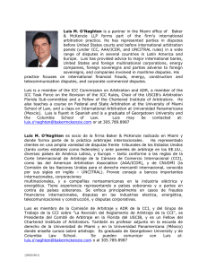 Luis M. O`Naghten is a partner in the Miami office of Baker