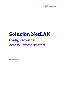 Manual de Configuración de Accesos Remotos a Internet