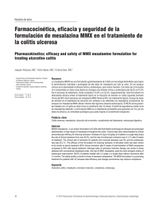 Pharmacokinetics: efficacy and safety of MMX mesalamine