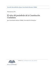 El valor del preámbulo de la Constitución Ciudadana