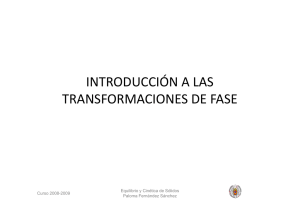 introducción a las introducción a las transformaciones de fase