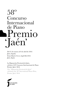 Allegramente - Concurso Internacional de Piano PREMIO JAÉN