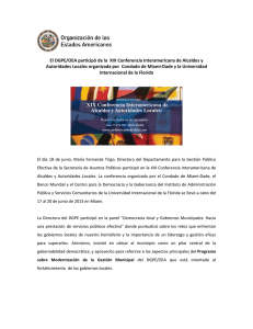 El DGPE/OEA participó de la XIX Conferencia Interamericana de