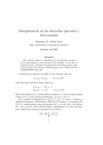 Interpretación de las derivadas parciales y direccionales