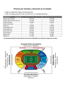 Precios por entrada y ubicación en el estadio nacional