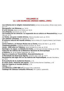 VOLUMEN II 12. LOS OLMECAS (MARZO-ABRIL,1995)
